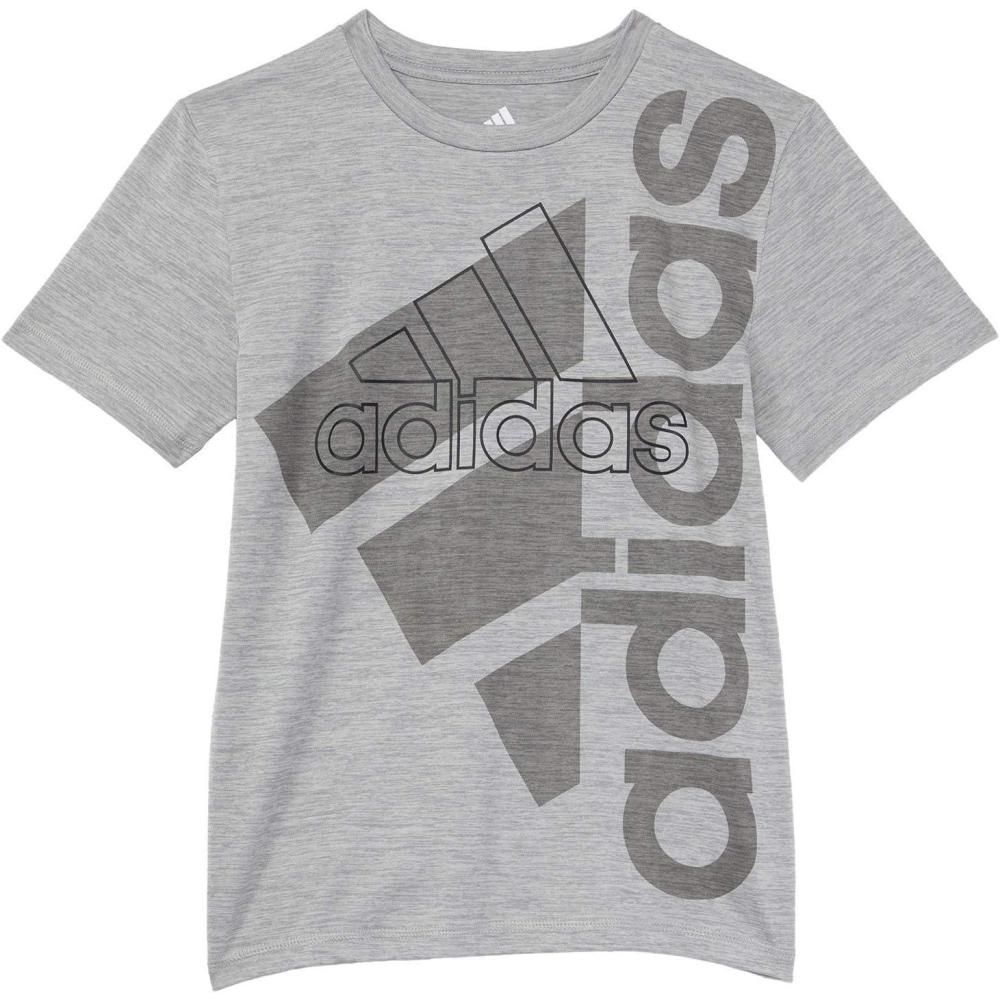 image:imageadidas Boys Stay Dry Climalite Short Sleeve TShirtGrey Heather