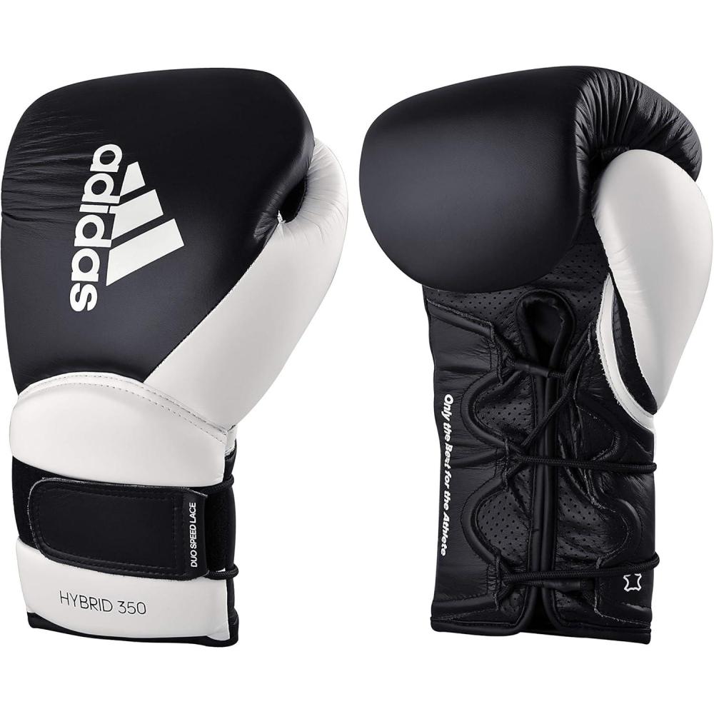 image:imageadidas Hybrid 350 Elite Boxing Training GlovesBLACK WHITE