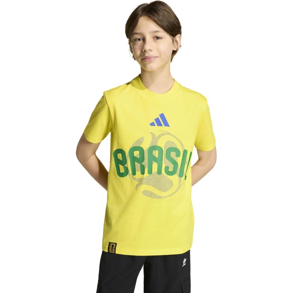 image:imageadidas Kids FIFA World Cup 26 National Team TShirtBright YellowBrazil