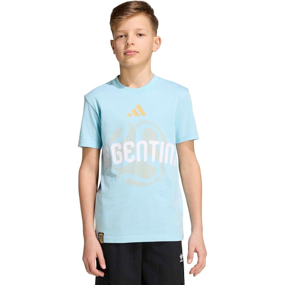image:imageadidas Kids FIFA World Cup 26 National Team TShirtIceyblueArgentina
