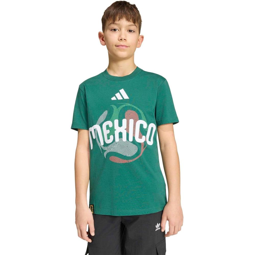 image:imageadidas Kids FIFA World Cup 26 National Team TShirtTeam Dark GreenMexico