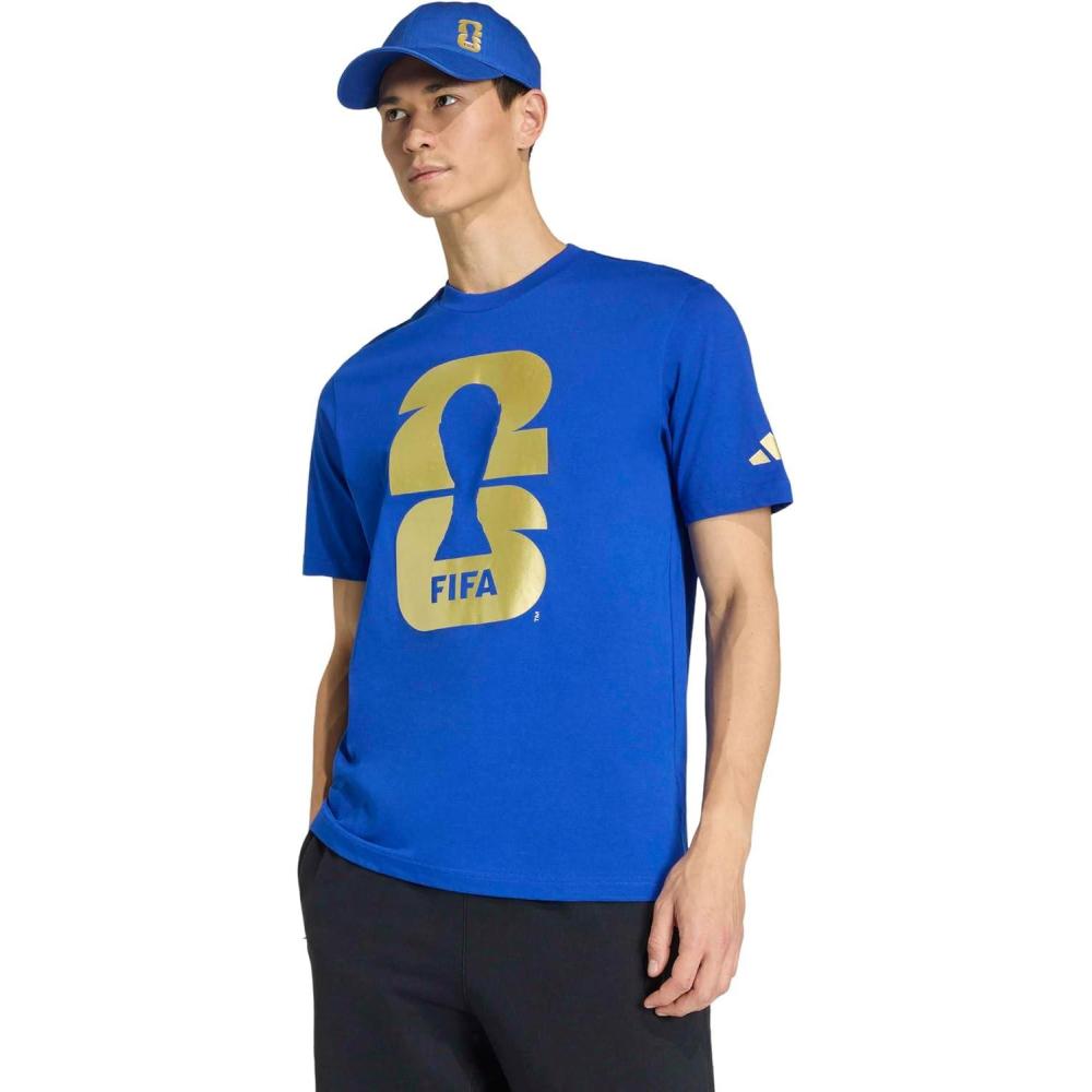 image:imageadidas Mens FIFA World Cup 26 Graphic TShirtTeam Royal BlueMetallic Gold