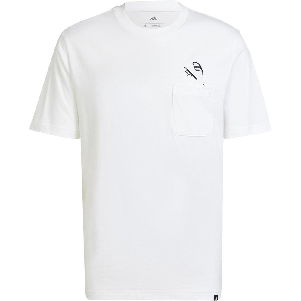 image:imageadidas Mens Lounge Slides Pocket TShirtWhite
