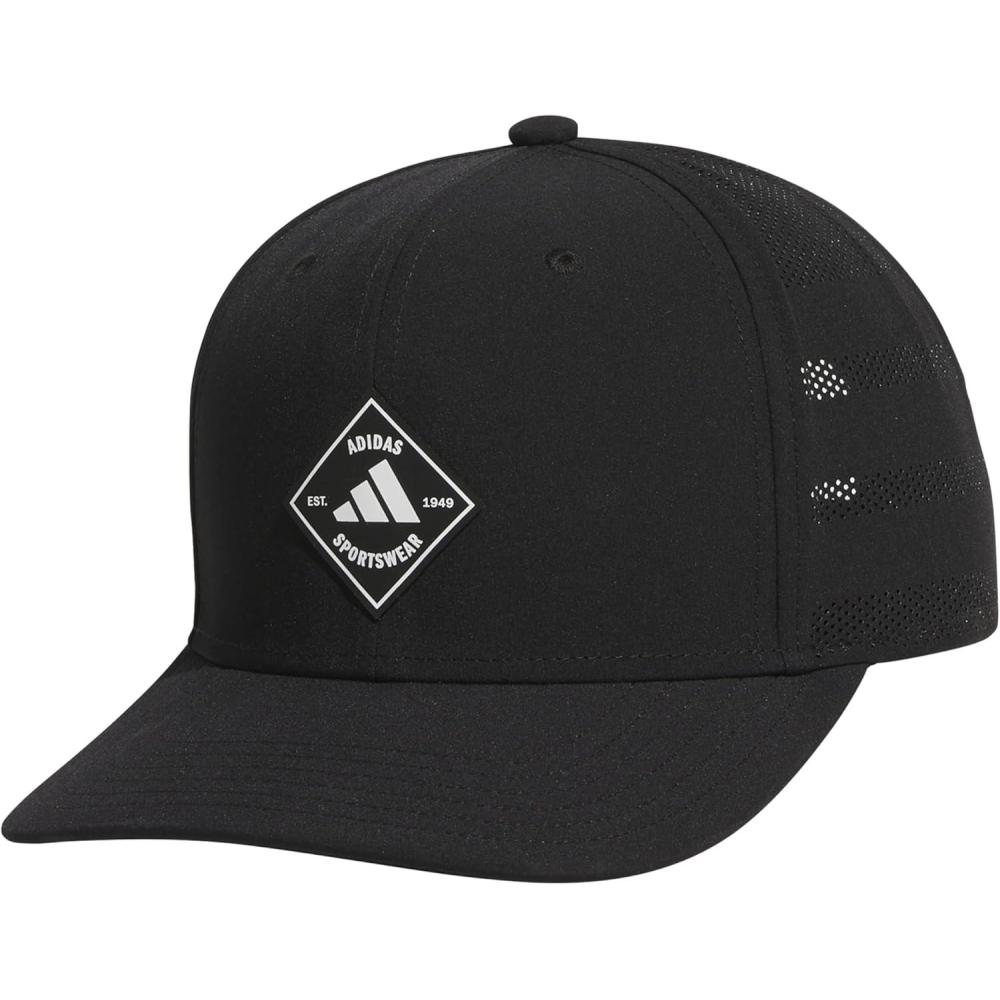 image:imageadidas Mens QuickDry Floatie Waterproof Hat Lightweight Snapback CapBlackWhite
