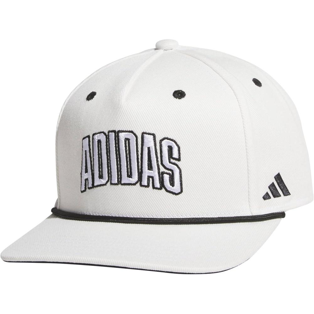 image:imageadidas Mens Sport Lifestyle Rope Brim Snapback HatWhiteBlack