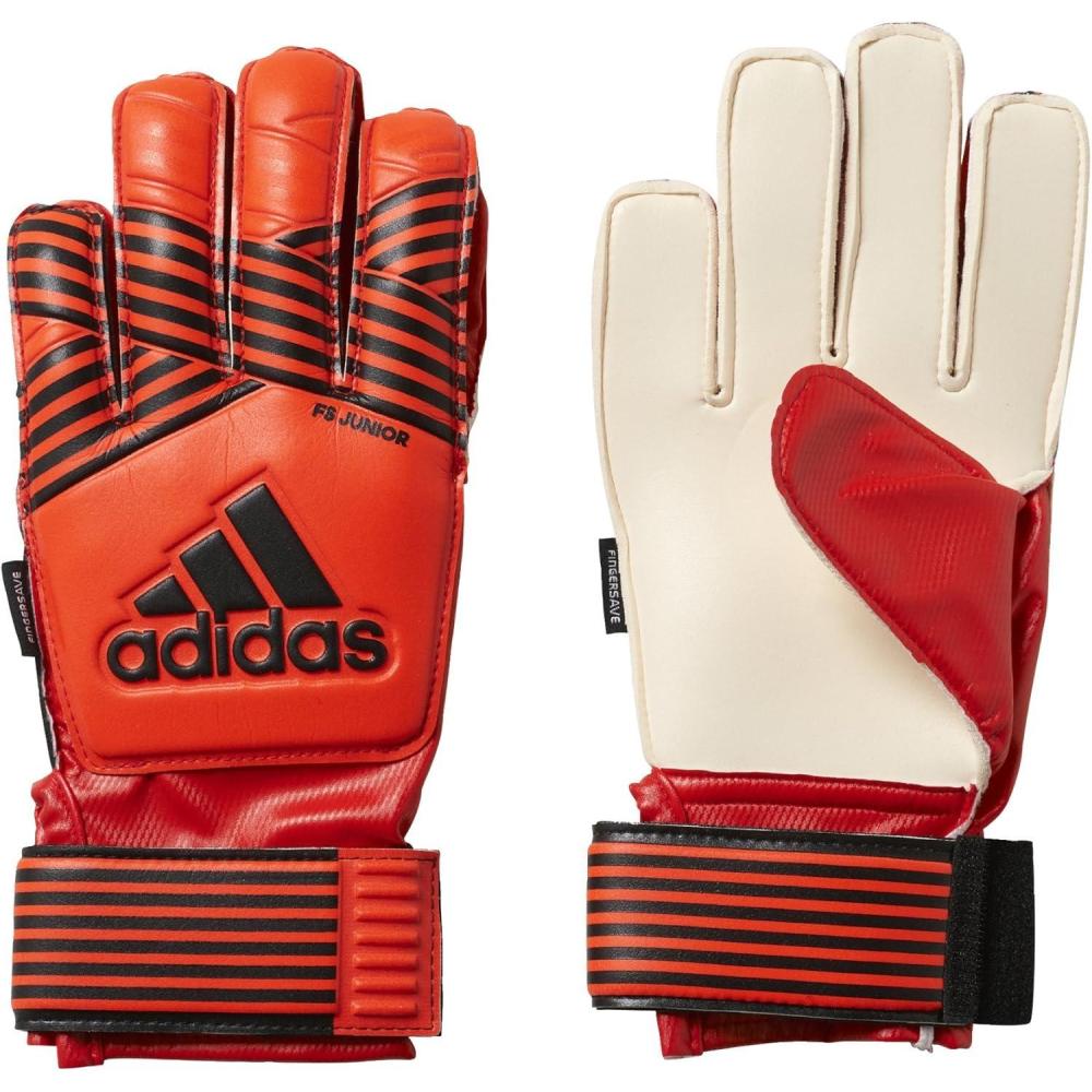 image:imageadidas Performance ACE Fingersave Junior Goalie GlovesSolar RedSolar OrangeSolar GoldCore Black