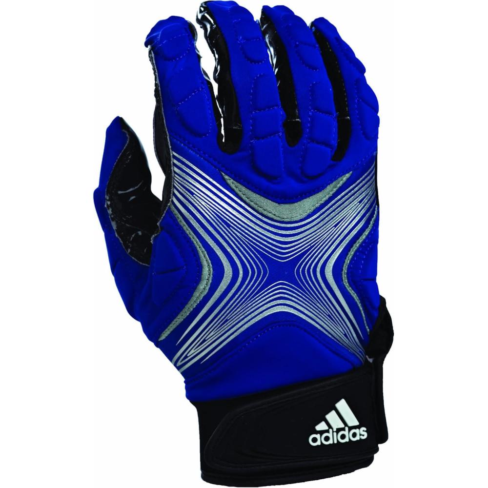 image:imageadidas Powerweb 20 Football Receiver GlovesRoyalSilver