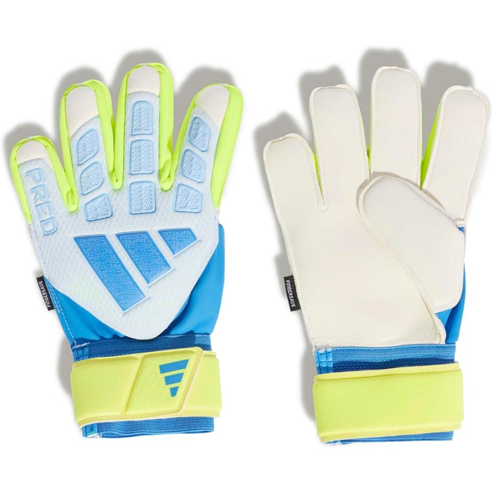 image:imageadidas Predator Goalkeeper Glove Match FingersaveCrystal SkyRay BlueSolar Yellow
