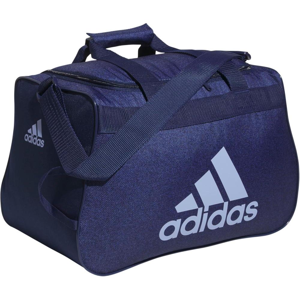 image:imageadidas Unisex Diablo Small Duffel Sports Duffle Gym Bags for Men or Women One SizeTwill Dark BlueViolet Tone PurpleDiablo