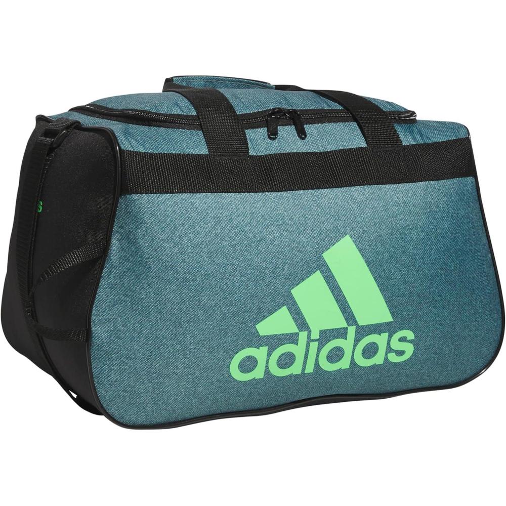 image:imageadidas Unisex Diablo Small Duffel Sports Duffle Gym Bags for Men or Women One SizeTwill Preloved TealLime Burst GreenBlackDiablo