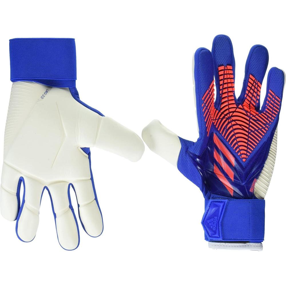 image:imageadidas UnisexAdult Competition Predator Goalie GlovesHiRes BlueTurboWhite