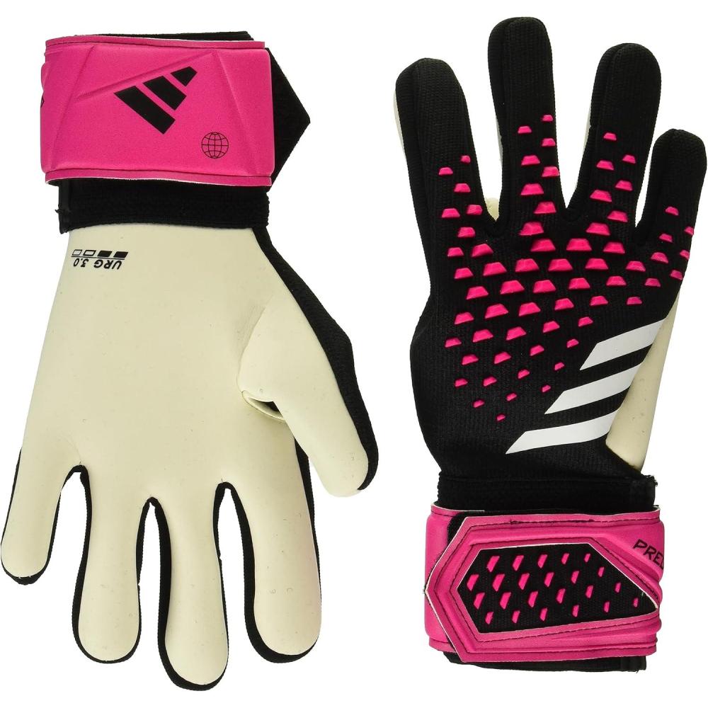 image:imageadidas UnisexAdult League Goalie Predator GlovesBlackWhiteTeam Shock Pink