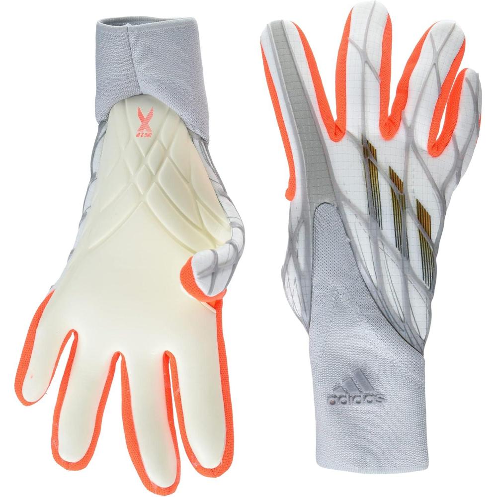 image:imageadidas UnisexAdult X Pro GloveWhiteIron MetallicBlackSolar Red