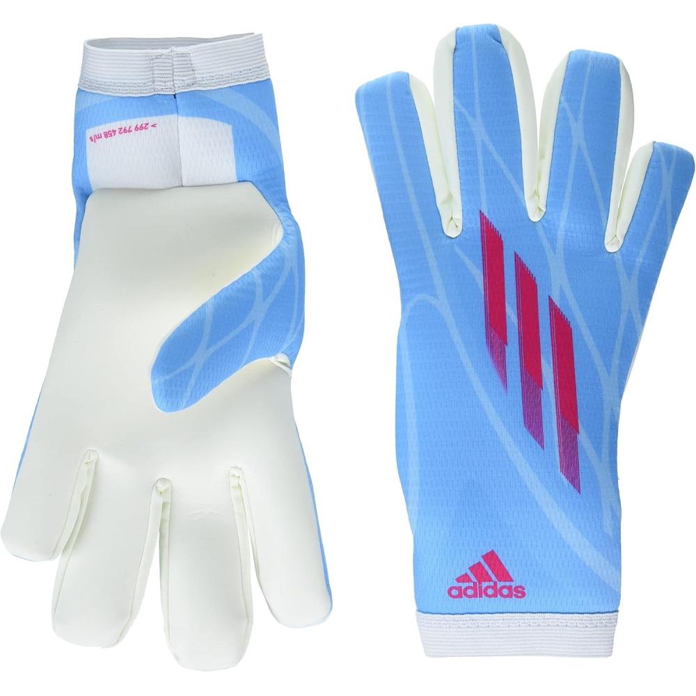 image:imageadidas UnisexAdult X Training Goalkeeper GlovesSky RushWhiteTeam Shock Pink