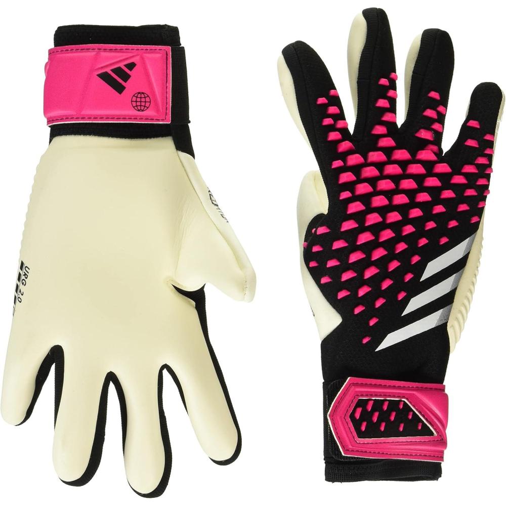 image:imageadidas UnisexChild Pro Predator Goalie GlovesBlackWhiteTeam Shock Pink