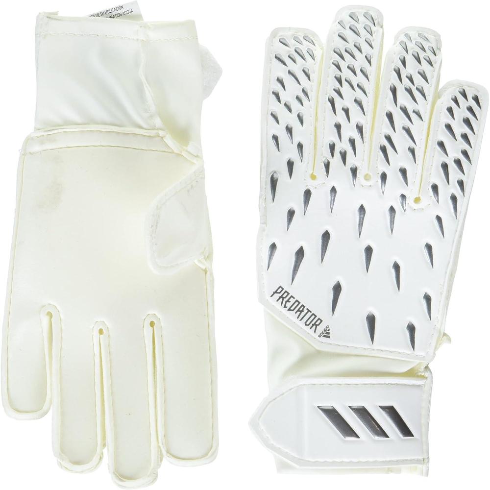 image:imageadidas UnisexChild Training Predator GloveWhiteGreyBlackIron Metallic