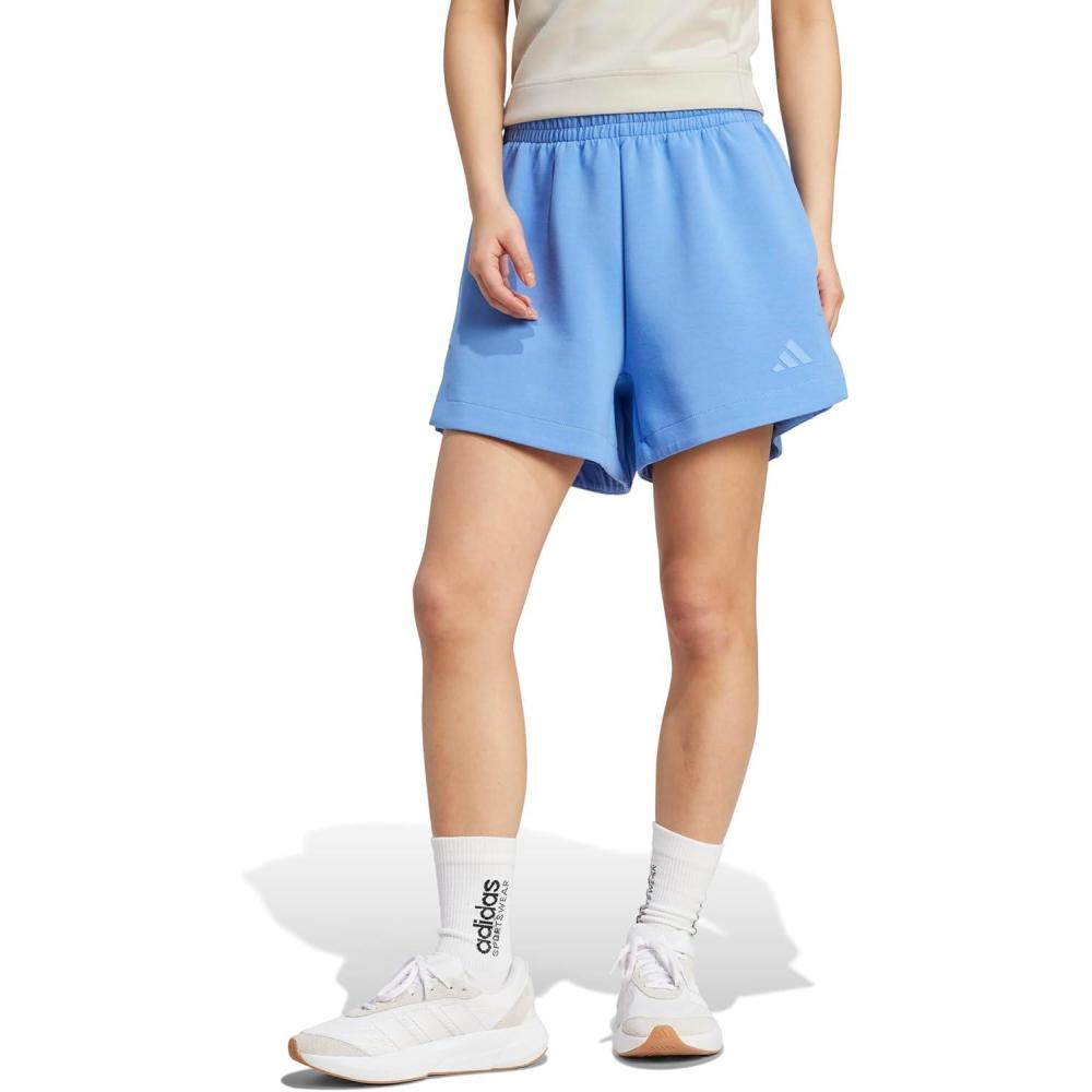 image:imageadidas Womens All Szn Soft Lux Loose ShortsBlue Fusion