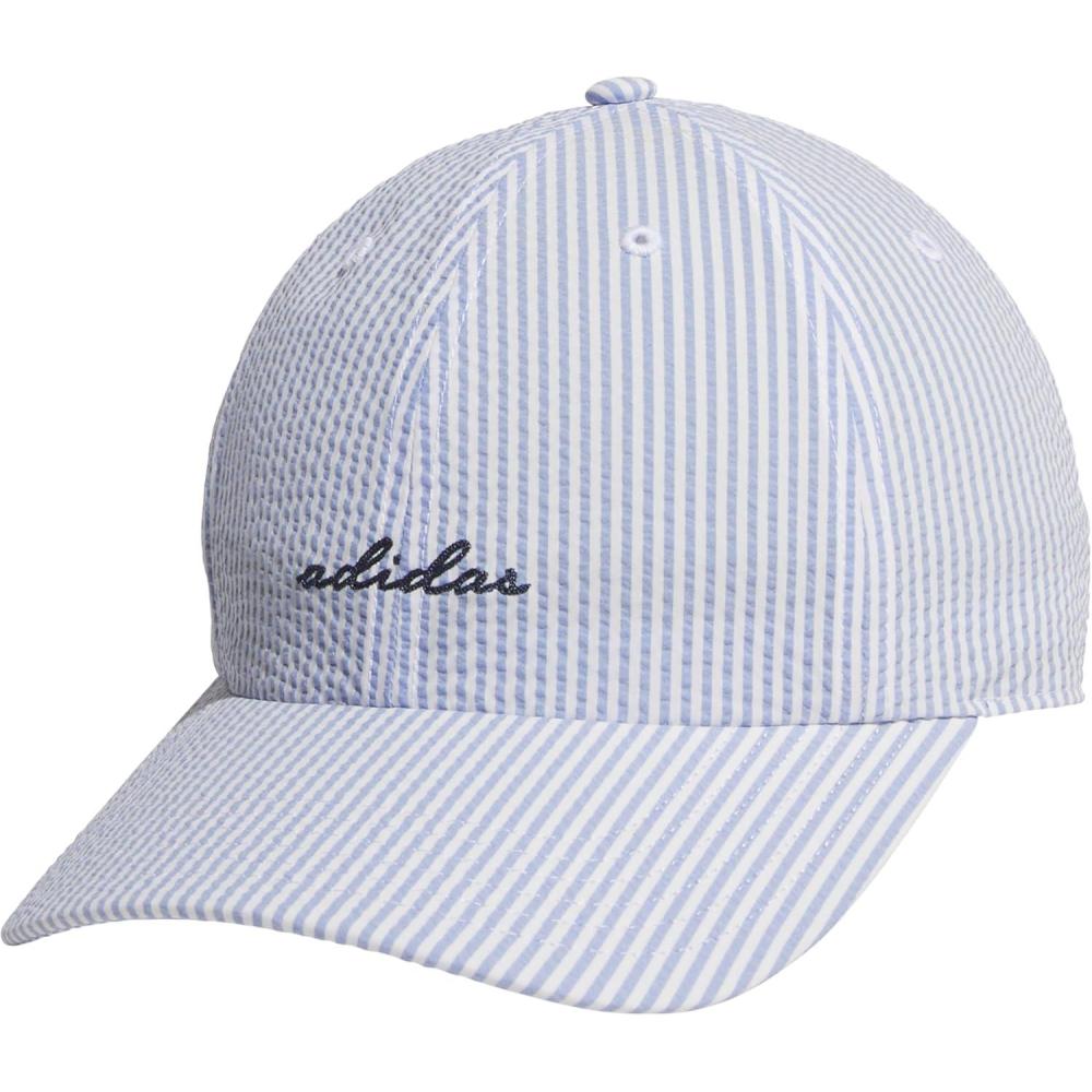 image:imageadidas Womens Saturday Baseball Cap Athletic Everyday Strapback HatSeersuckerAsh BlueCollegiate Navy