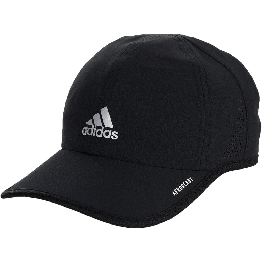 image:imageadidas Womens Superlite Hat Lightweight Athletic Running Cap for WorkoutsBlackSilver Reflective2