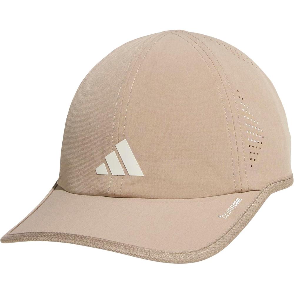 image:imageadidas Womens Superlite Hat Lightweight Athletic Running Cap for WorkoutsChalky BrownWhite3