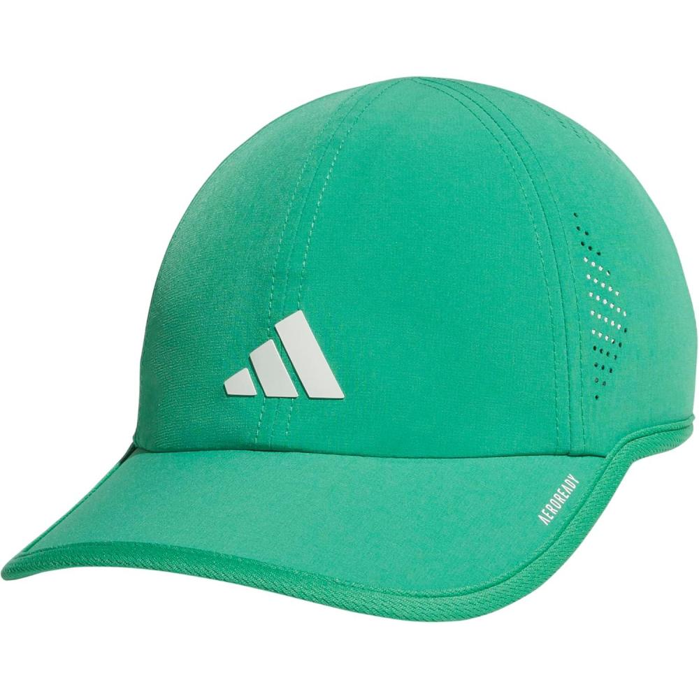 image:imageadidas Womens Superlite Hat Lightweight Athletic Running Cap for WorkoutsSemi Court GreenWhite3
