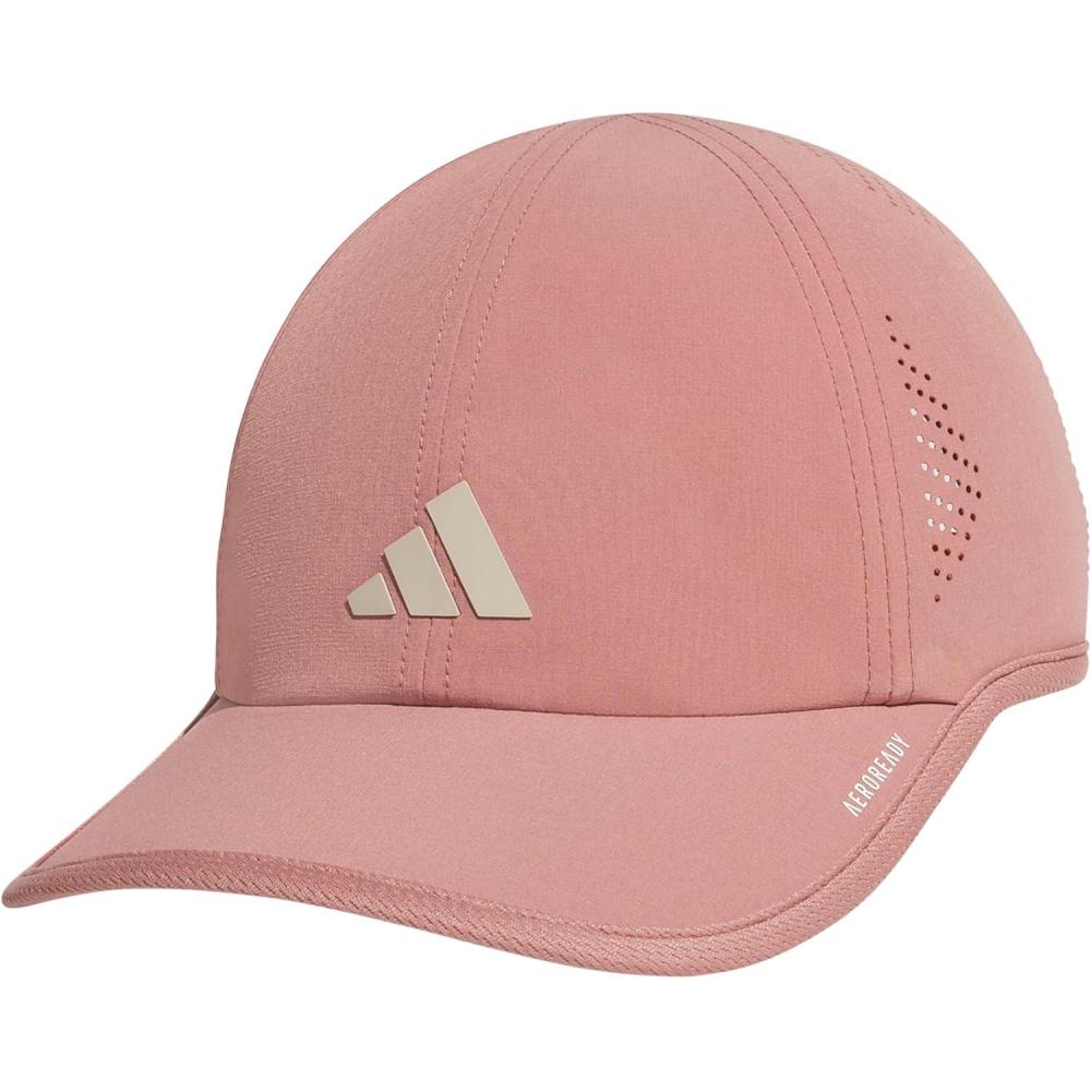 image:imageadidas Womens Superlite Hat Lightweight Athletic Running Cap for WorkoutsWarm Clay PinkWonder Alumina Grey3