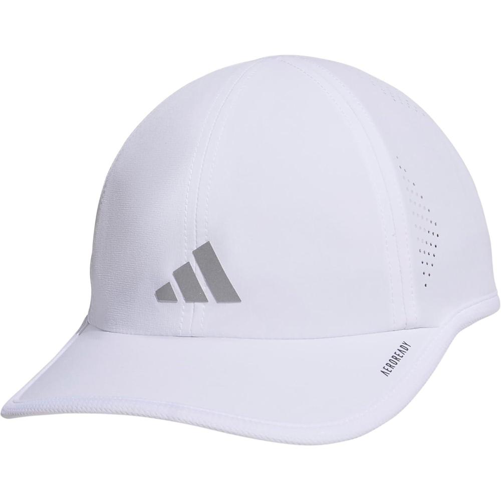 image:imageadidas Womens Superlite Hat Lightweight Athletic Running Cap for WorkoutsWhiteSilver Metallic3