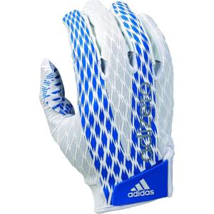 adidas Adizero 4.0 Adult Football Receiver’s Gloves(White/Royal)