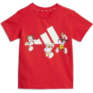 adidas Baby Disney Mickey Mouse T-Shirt(Pure Ruby/Off White)