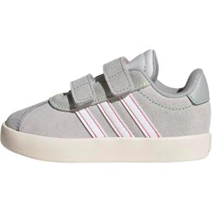 adidas Baby VL Court 3.0 Hook & Loop Shoe(Dash Grey/White/Lime Burst)