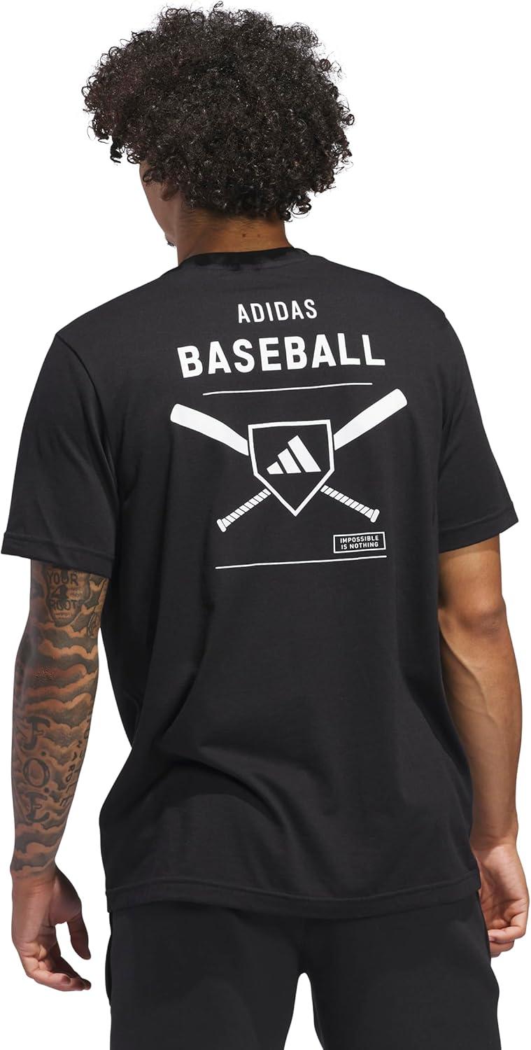 image:imageAdidas Mens Baseball Graphic TShirtBlack