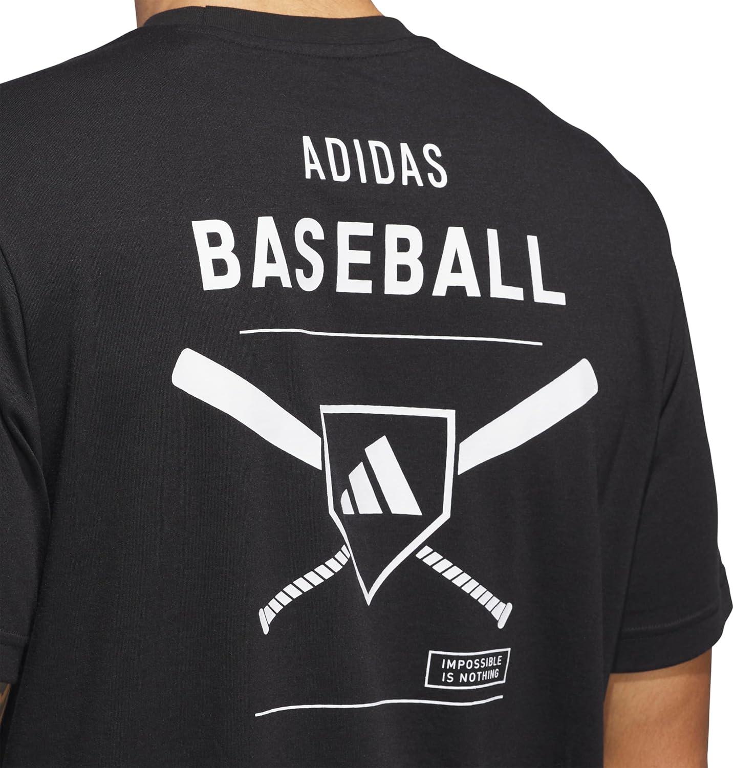 image:imageAdidas Mens Baseball Graphic TShirtBlack