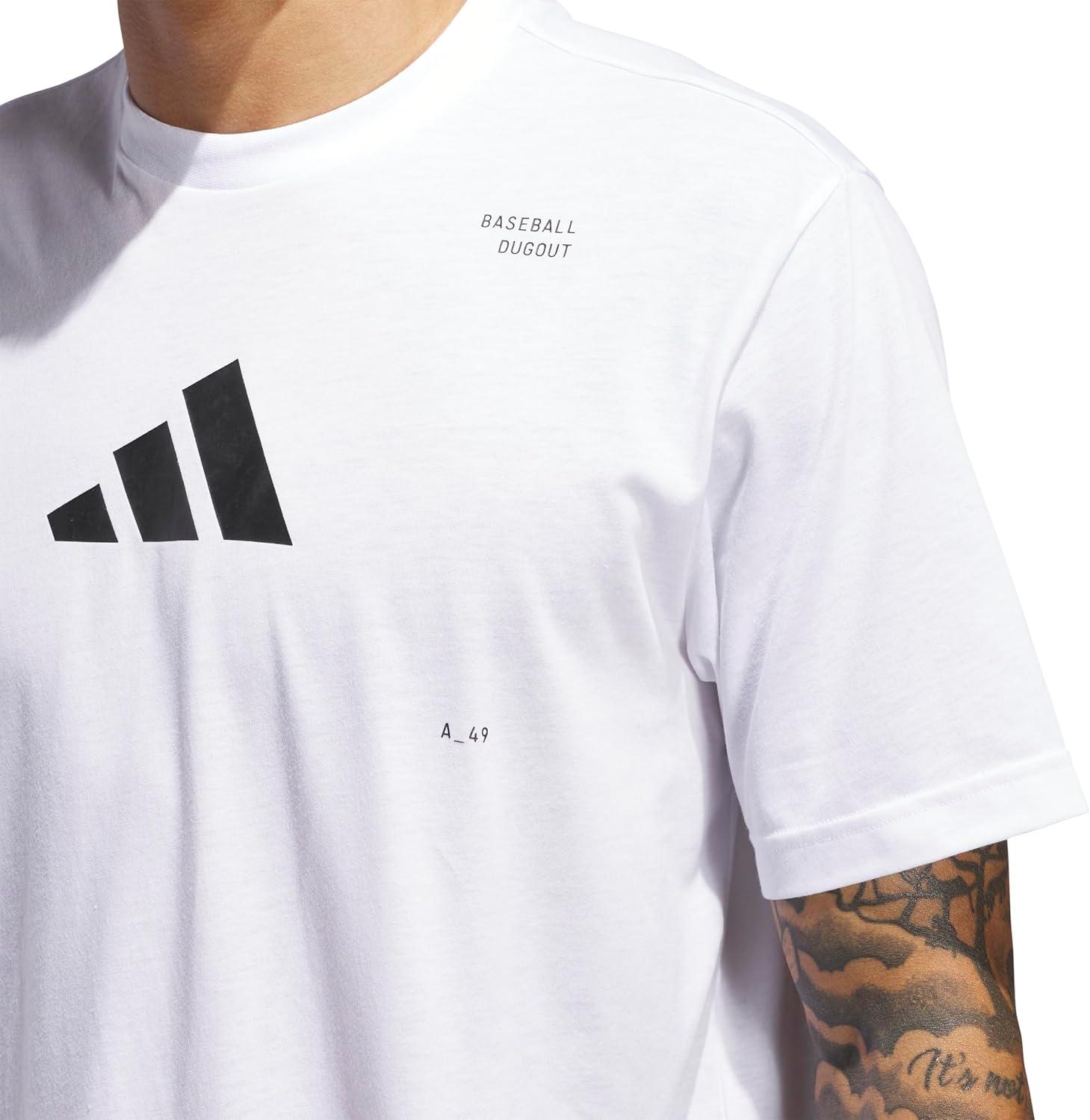image:imageAdidas Mens Baseball Graphic TShirtWhite