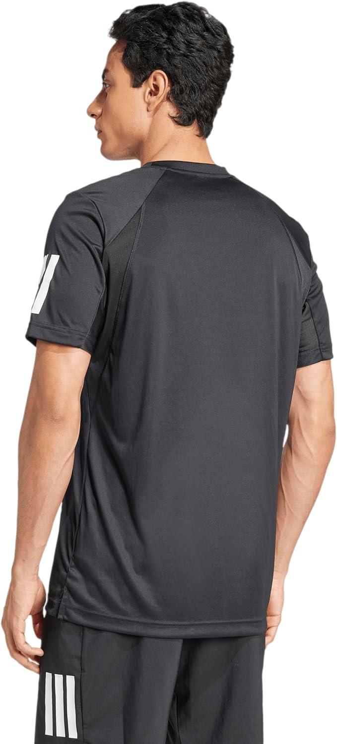 image:imageAdidas Mens Club Tennis Climacool 3Stripes TShirtBlack