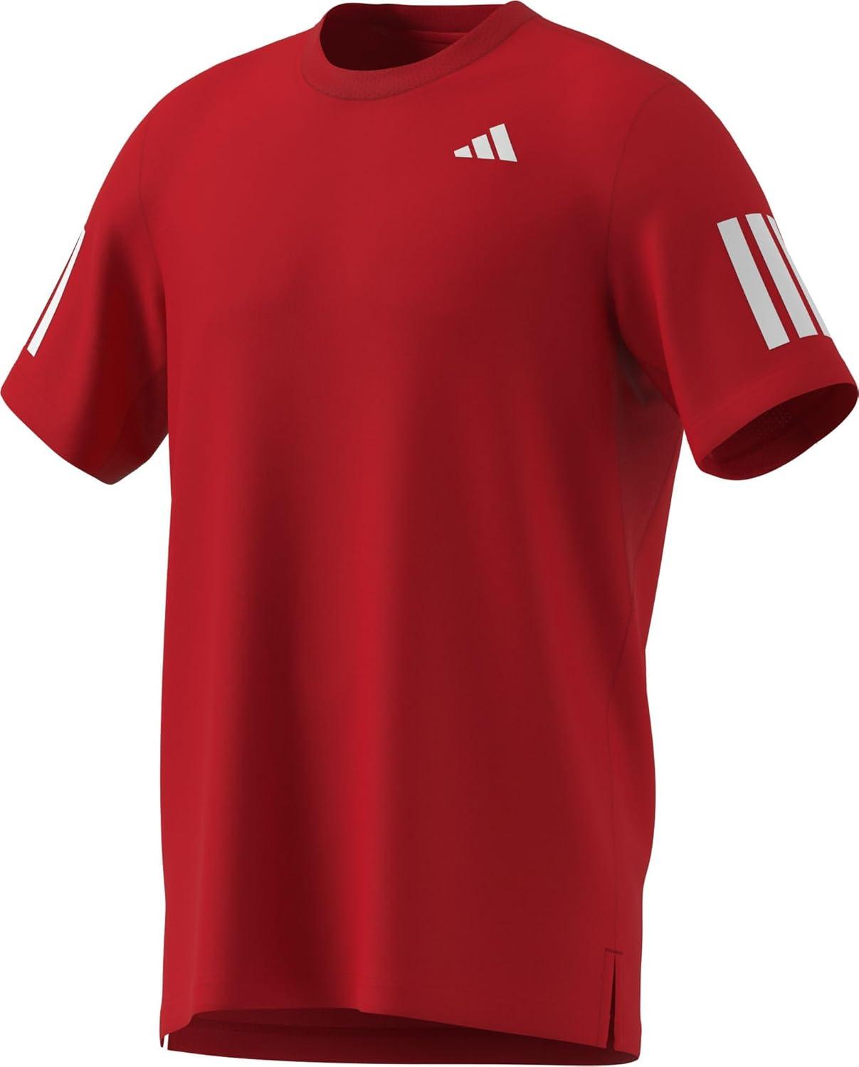 image:imageAdidas Mens Club Tennis Climacool 3Stripes TShirtPure Ruby