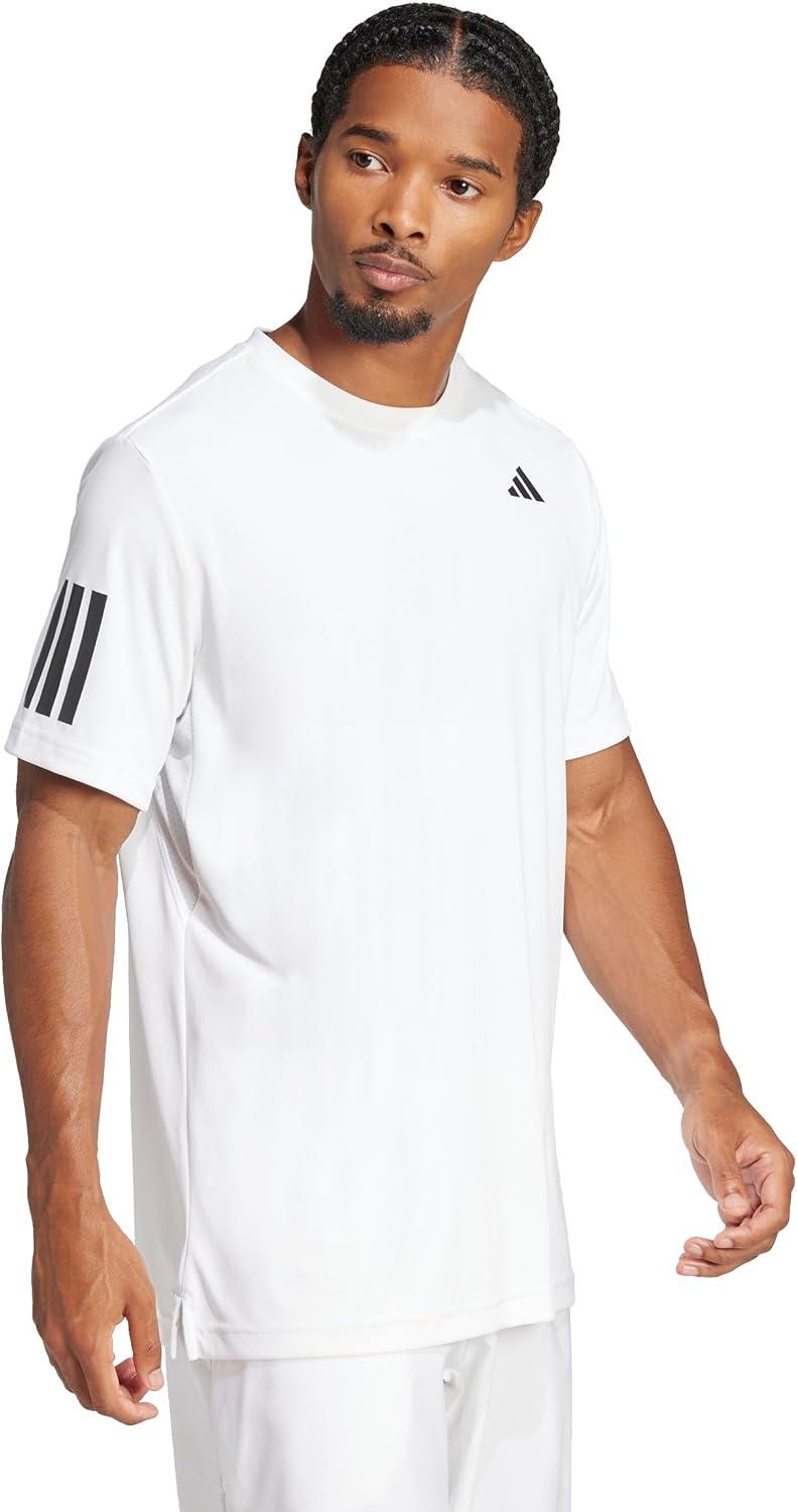 image:imageAdidas Mens Club Tennis Climacool 3Stripes TShirtWhite