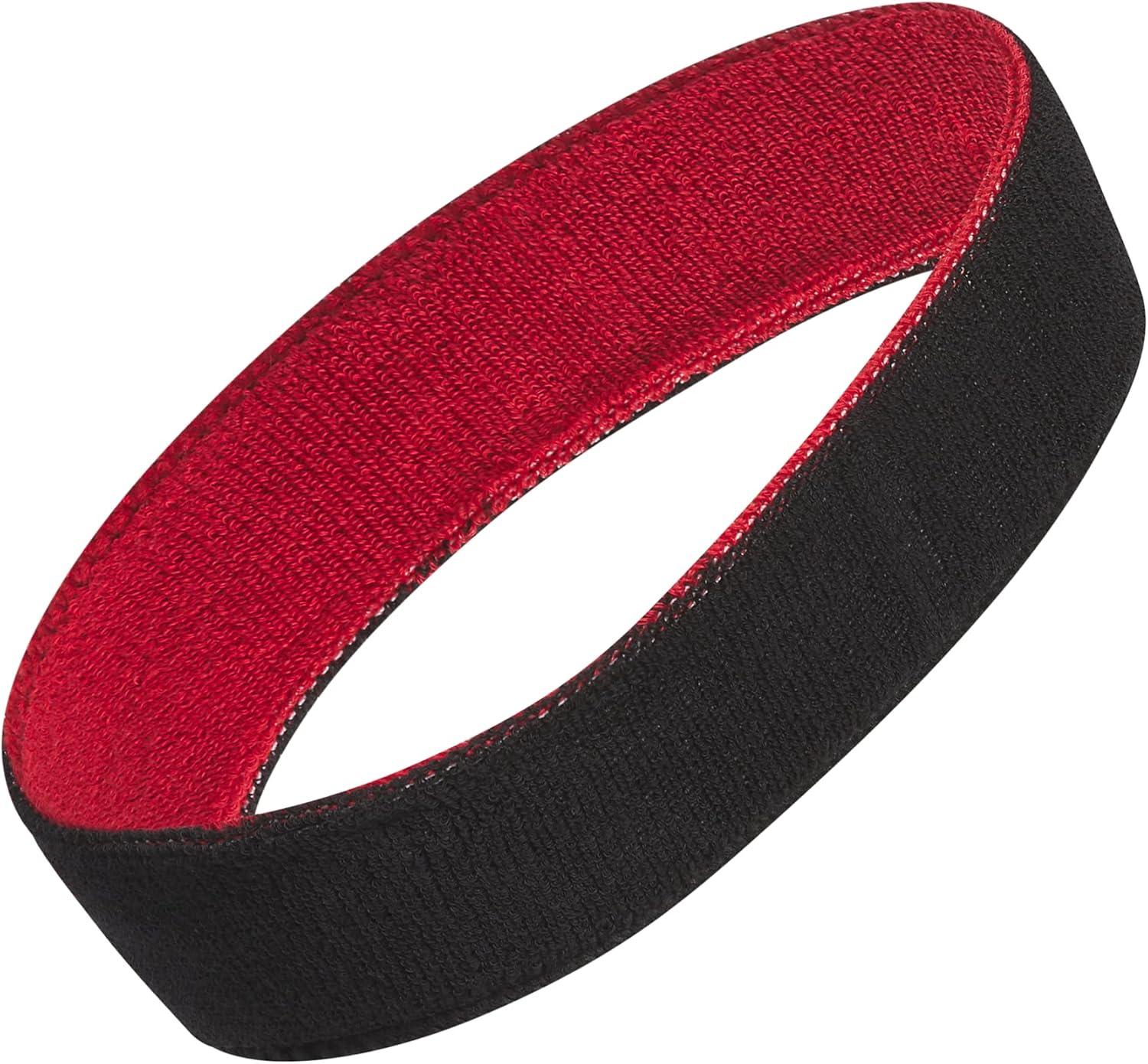 image:imageAdidas Unisex Interval Reversible Headband Athletic Sports SweatbandBlackTeam Power Red