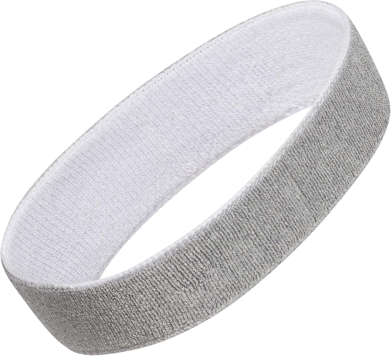 image:imageAdidas Unisex Interval Reversible Headband Athletic Sports SweatbandHeather Light GreyWhite