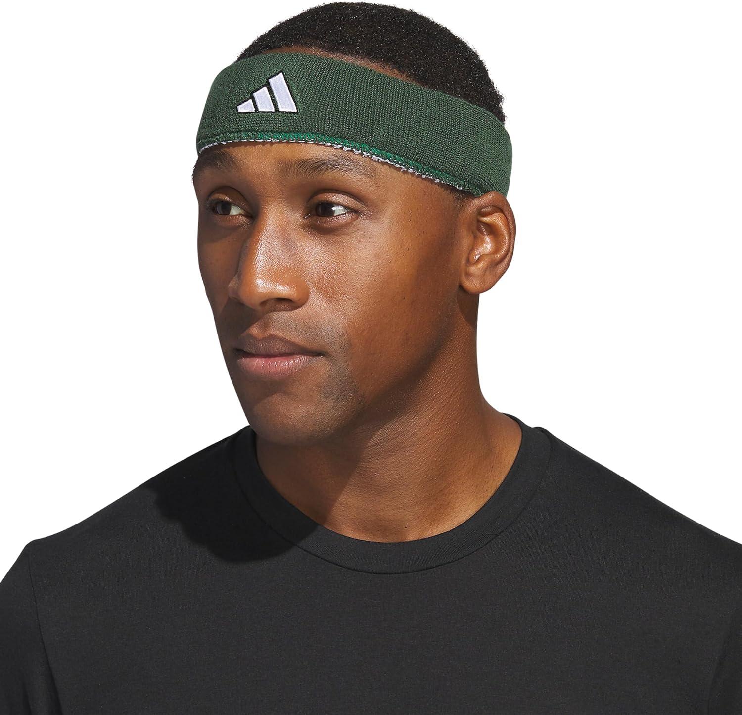 image:imageAdidas Unisex Interval Reversible Headband Athletic Sports SweatbandTeam Dark GreenWhite