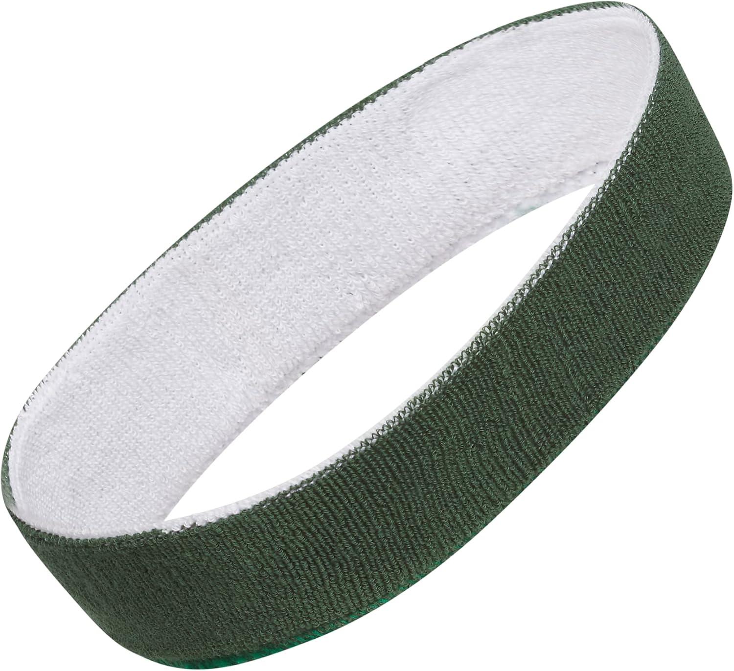 image:imageAdidas Unisex Interval Reversible Headband Athletic Sports SweatbandTeam Dark GreenWhite