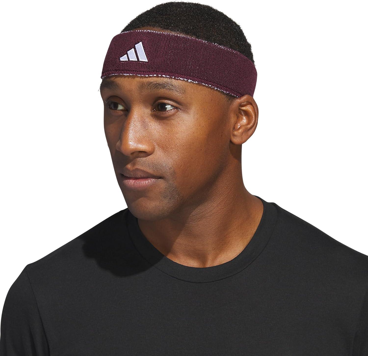 image:imageAdidas Unisex Interval Reversible Headband Athletic Sports SweatbandTeam MaroonWhite
