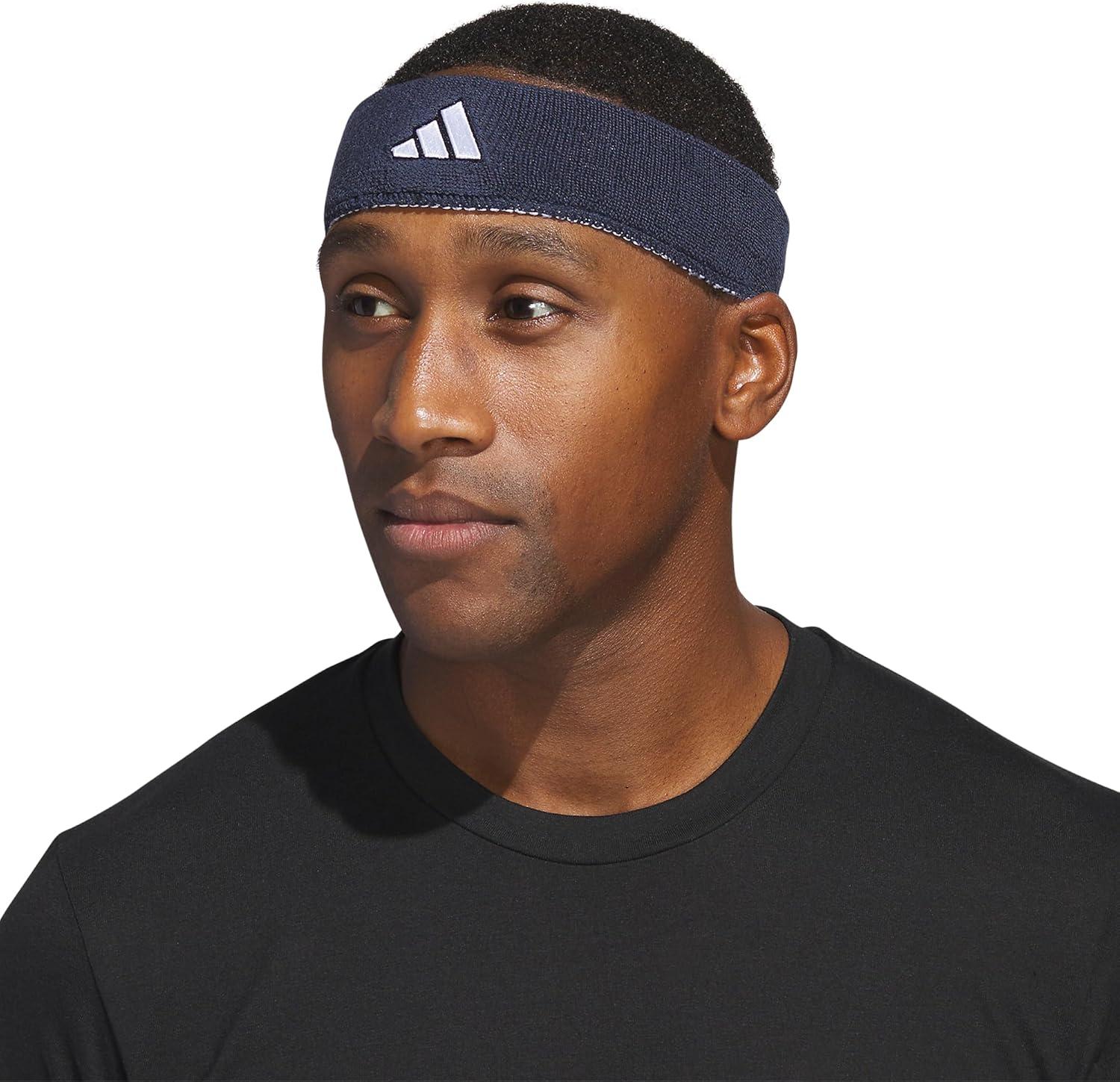 image:imageAdidas Unisex Interval Reversible Headband Athletic Sports SweatbandTeam Navy BlueWhite
