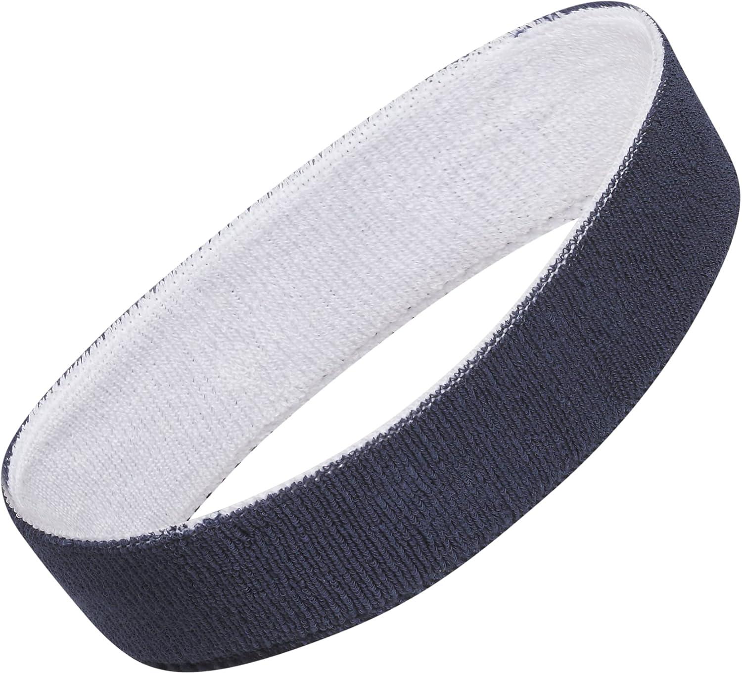image:imageAdidas Unisex Interval Reversible Headband Athletic Sports SweatbandTeam Navy BlueWhite