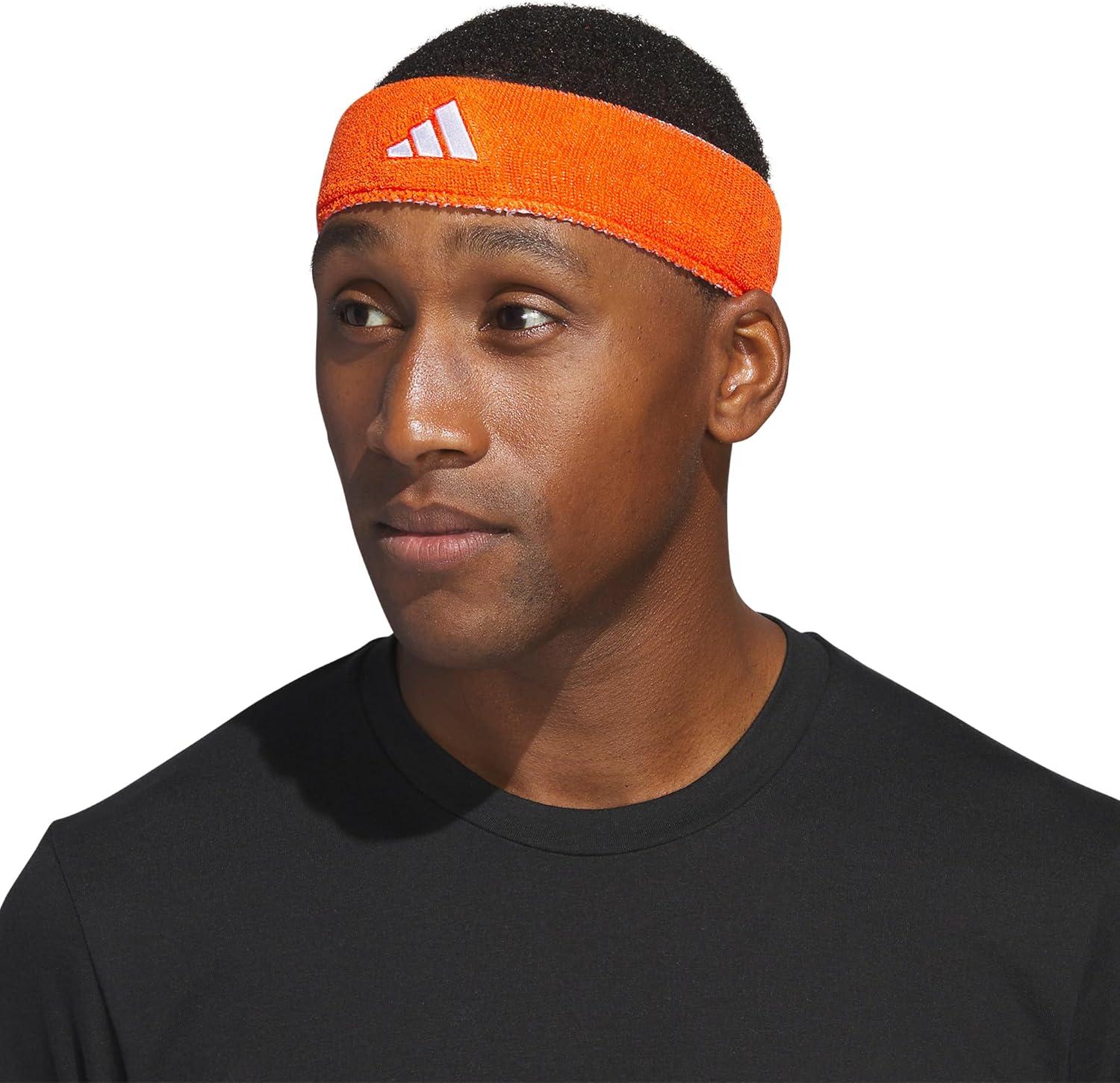 image:imageAdidas Unisex Interval Reversible Headband Athletic Sports SweatbandTeam OrangeWhite