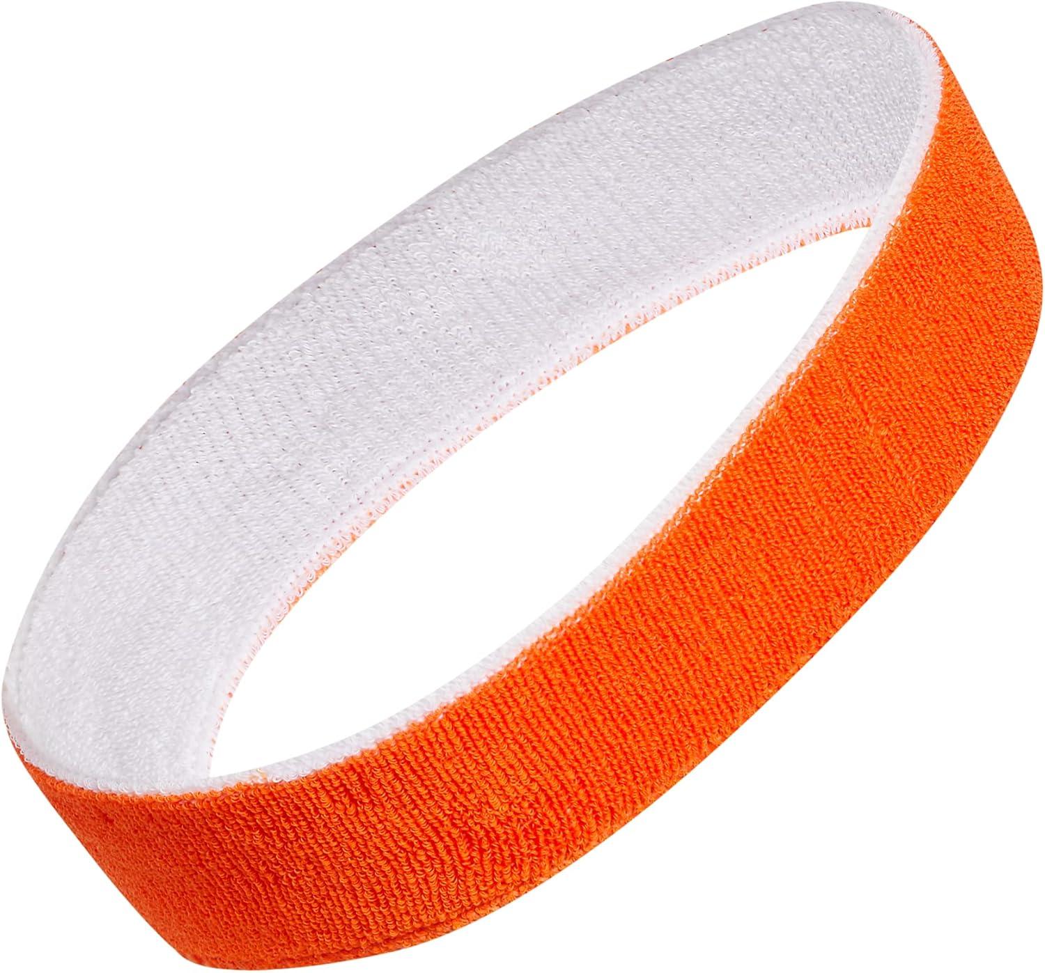 image:imageAdidas Unisex Interval Reversible Headband Athletic Sports SweatbandTeam OrangeWhite