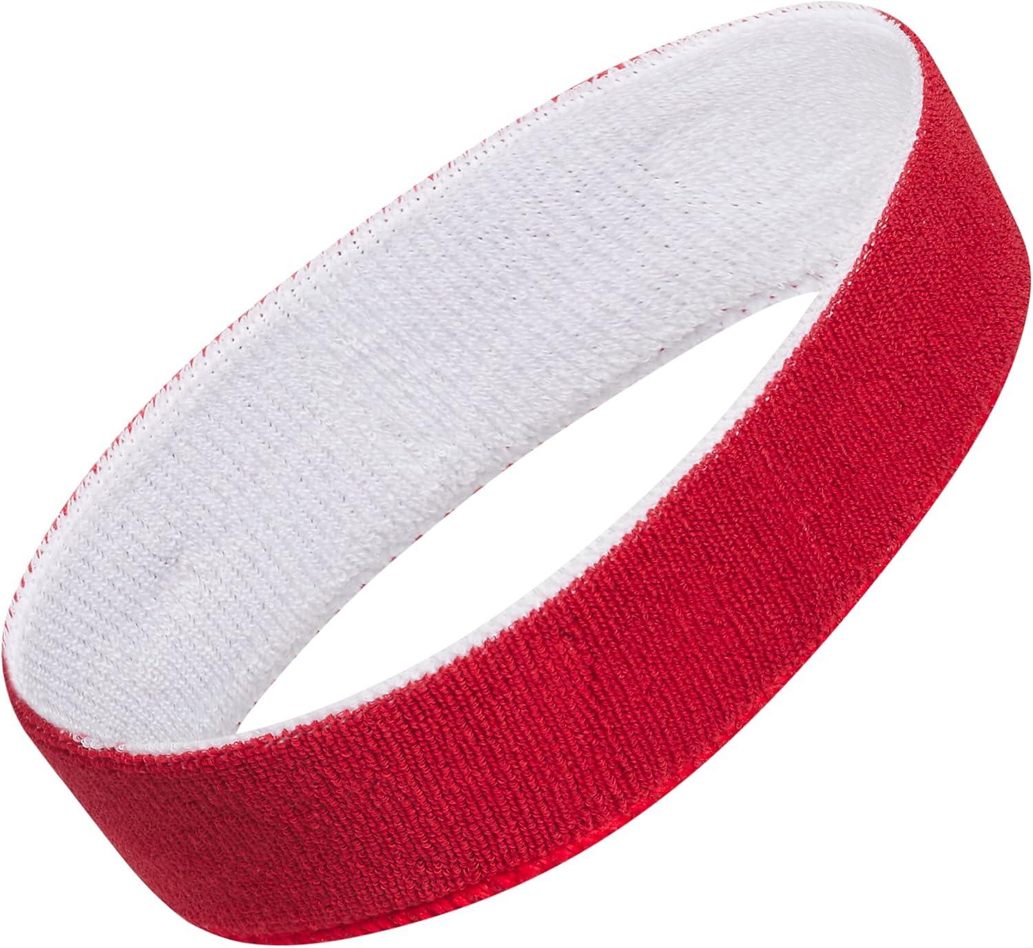 image:imageAdidas Unisex Interval Reversible Headband Athletic Sports SweatbandTeam Power RedWhite