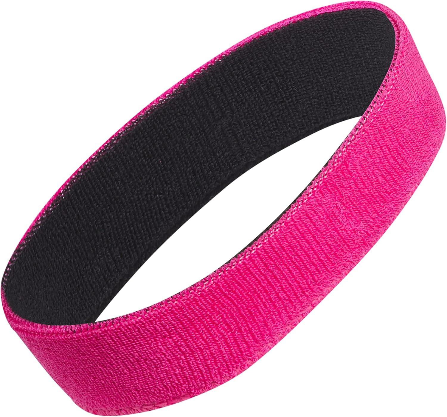 image:imageAdidas Unisex Interval Reversible Headband Athletic Sports SweatbandTeam Shock PinkBlack