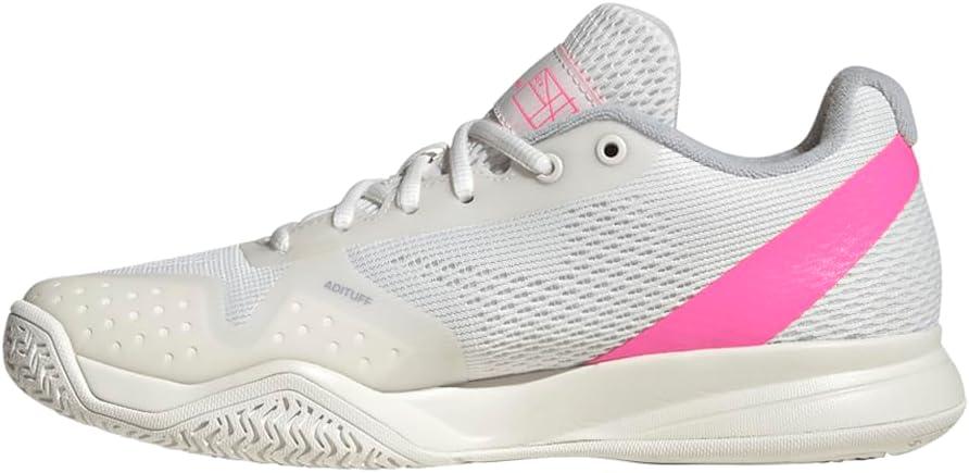 image:imageAdidas Womens Courtflash PickleballWhiteSilver MetallicLucid Pink