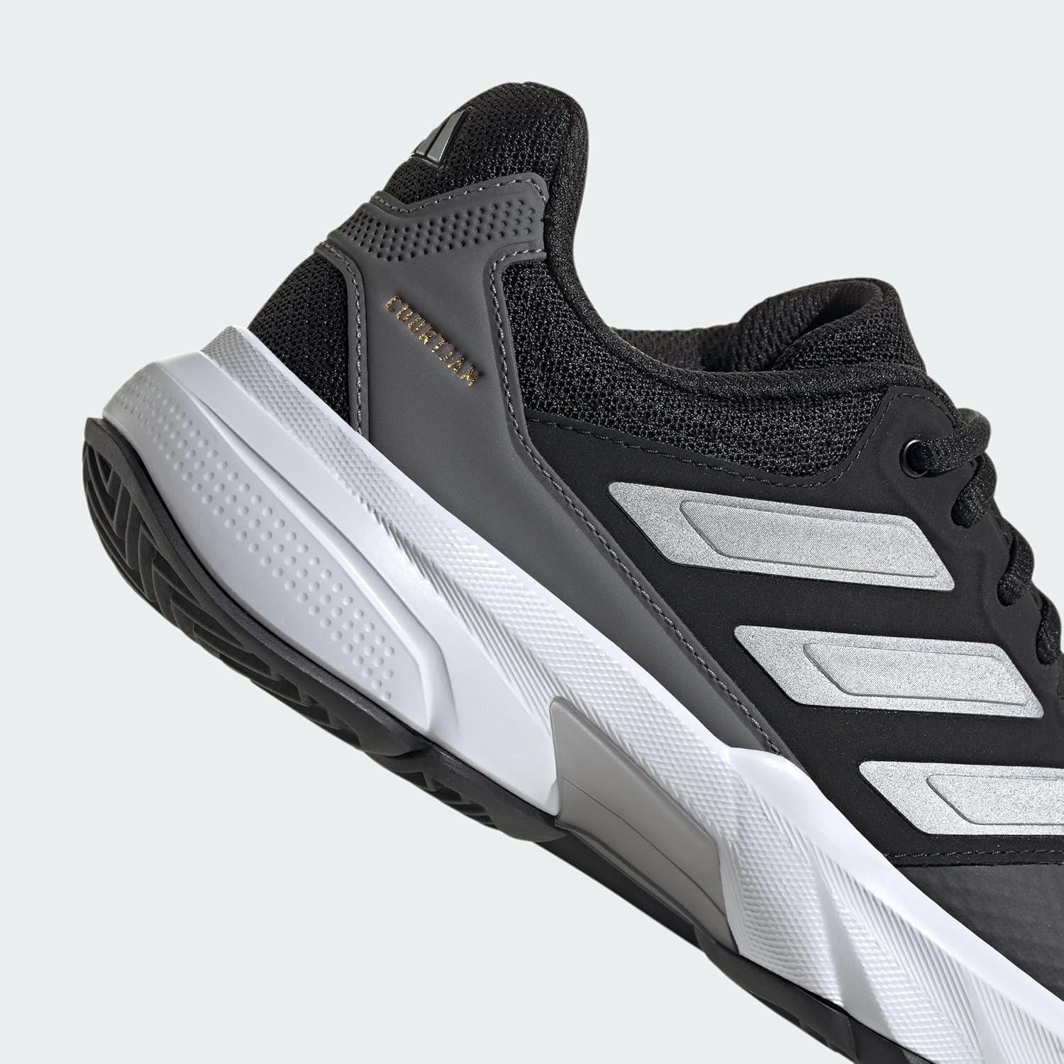 image:imageAdidas Womens Courtjam Control 3 TennisBlackSilver MetallicGrey