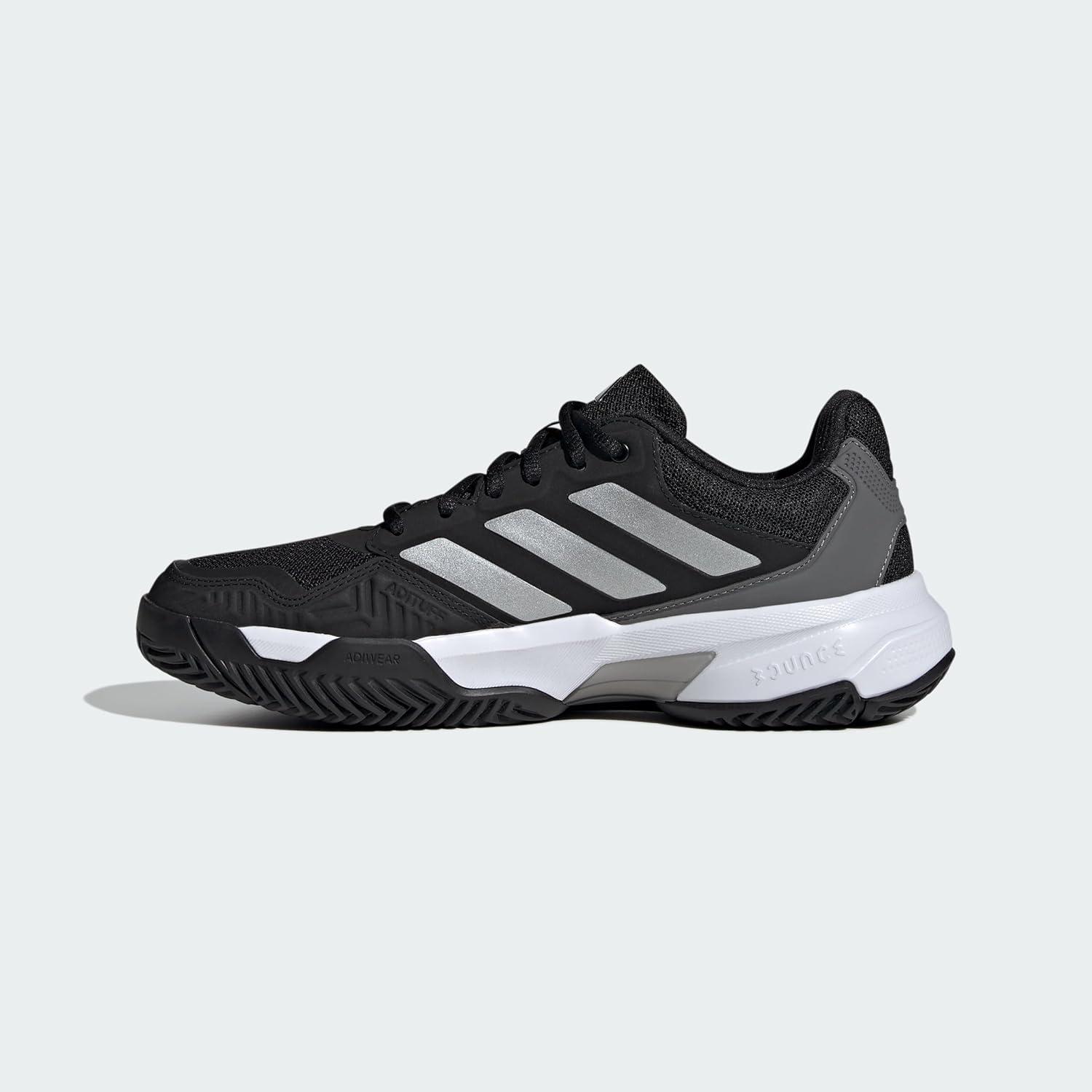 image:imageAdidas Womens Courtjam Control 3 TennisBlackSilver MetallicGrey